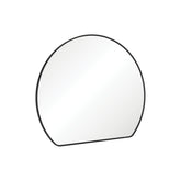 Fienza Sunrise Matte Black Round Framed Mirror